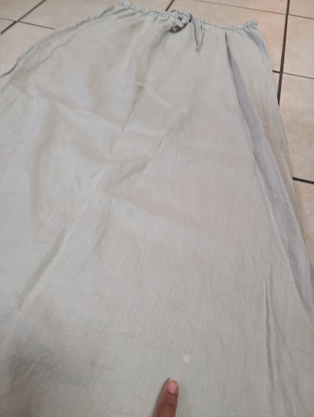 Y2k J.Crew Beige Linen Skirt Size M - Picture 6 of 7